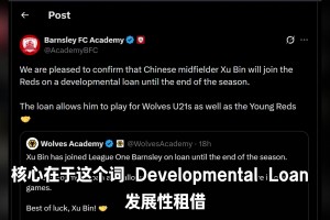 博主分析徐彬去巴恩斯利练级：发展性租借！容错率极低的带薪实习